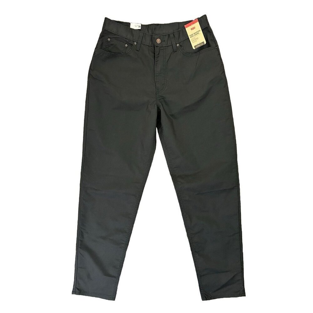 Levi's Women's Mom Jeans Size 31 x 30 Gray High Rise Tapered Leg Pants NWT $69